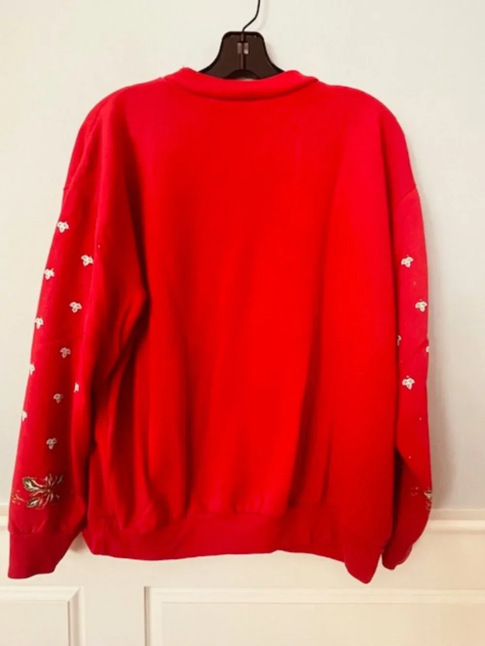 Vintage 80's Christmas Sweatshirt Teddy Bears Retro Kidcore Puff Paint M/L